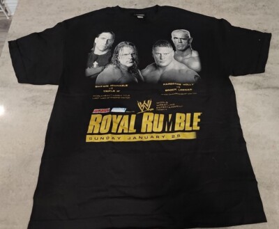 WWE WWF ROYAL RUMBLE 2004 PPV VINTAGE SHIRT SIZE XLARGE Chris