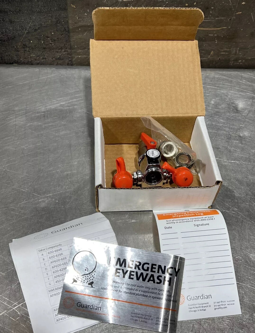 G1200 Eyewash W/diverter,faucet Mount,4-1/4 W 2lve5 Nos