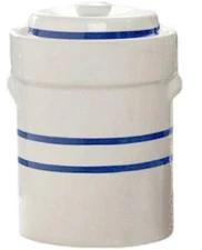 OHIO STONEWARE 3 Gallon Fermentation Pot - Water Seal - Includes Stones and Lid
