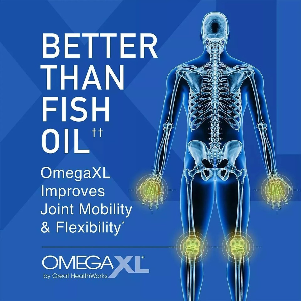 Omega XL Natural Joint Muscle Support Omega 3 Joint Pain Relief 60