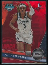 Aaliyah Edwards 2023-24 Bowman University Chrome Sapphire Red RC 1/5