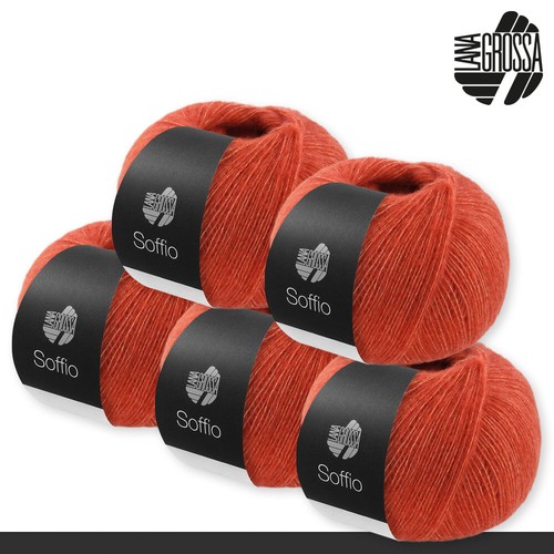 Lana Grossa 5 x 25 g Soffio Stricken Wolle Schurwolle Kaschmir 20 Farben - Bild 4 von 18