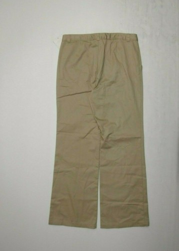 French Toast Uniform Adjustable Waist Khaki Pants Girls 14 (27 waist) Beige New - Picture 2 of 11