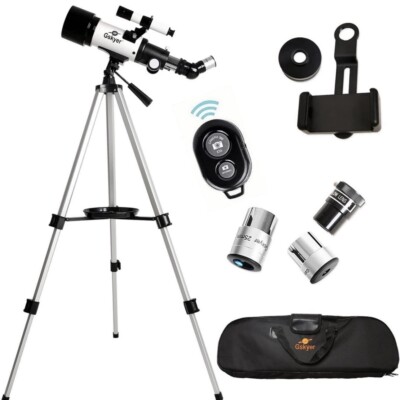 Gskyer Telescope, 70mm Aperture 400mm AZ Mount Astronomical Refracting Telescope