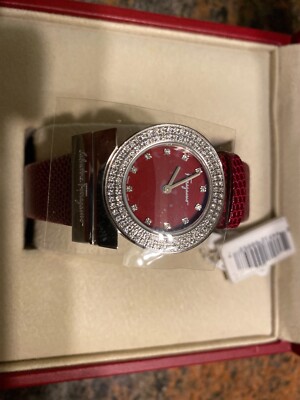 BRAND NEW Salvatore Ferragamo Women's Gancino Diamond Genuine