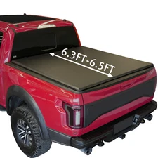For 09-22 Dodge Ram 1500 2500 3500 6.5FT Bed Soft Vinyl Roll Up Tonneau Cover