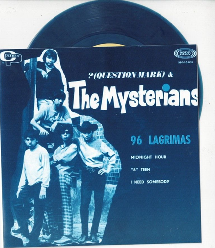 QUESTION MARK & MYSTERIANS 96 Tears 7" VINYL EP w/PS RE 60s GARAGE Green Vinyl