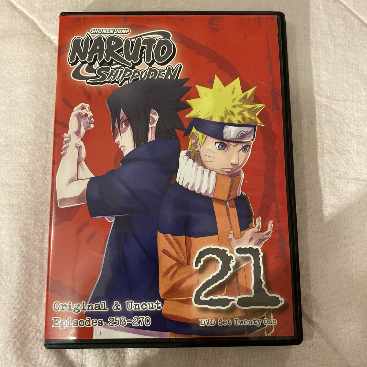 Naruto Shippuden Original & Uncut # 21 DVD Set Episodes 258