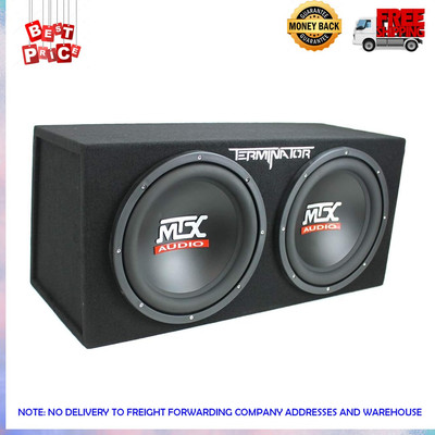 MTX TNE212D 12-Inch 1200-Watt Car Audio Dual Loaded Subwoofer Box Enclosure
