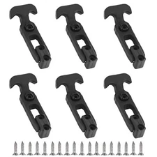 6 PCS Rubber Flexible T-Handle Draw Latches,for Tool Box,Cooler, Golf Cart, Engi