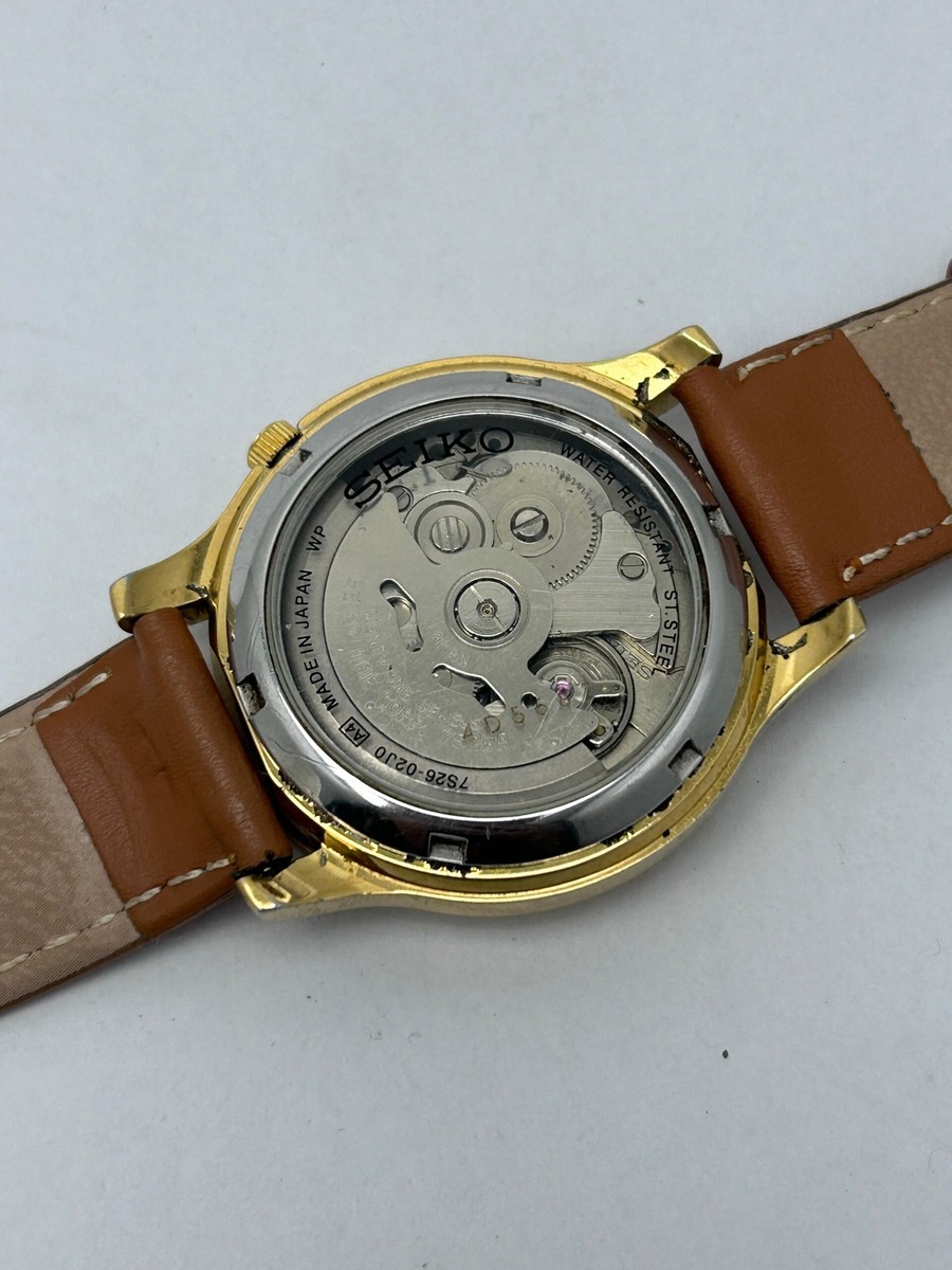 Seiko 5 Automatic 7S26-02J0 Day/Date Vintage Men's Watch SWB15SGB5
