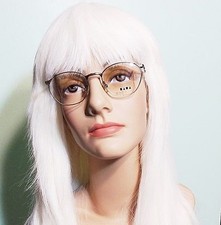 Bada Los Angeles Antique Gold Metal Eyeglasses Frames Made in Japan NOS Vintage