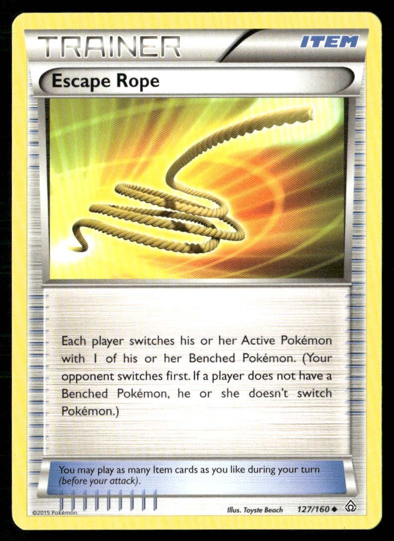 2015 Primal Clash Set Pokemon Card 127  Escape Rope LP