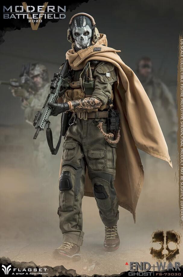FLAGSET MODERN BATTLEFIELD END WAR GHOST 2.0 FS73030 1/6 Action