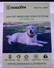 GPS Wireless Dog Fence for Outdoor Use, Pet Containment System with AI Smart GPS