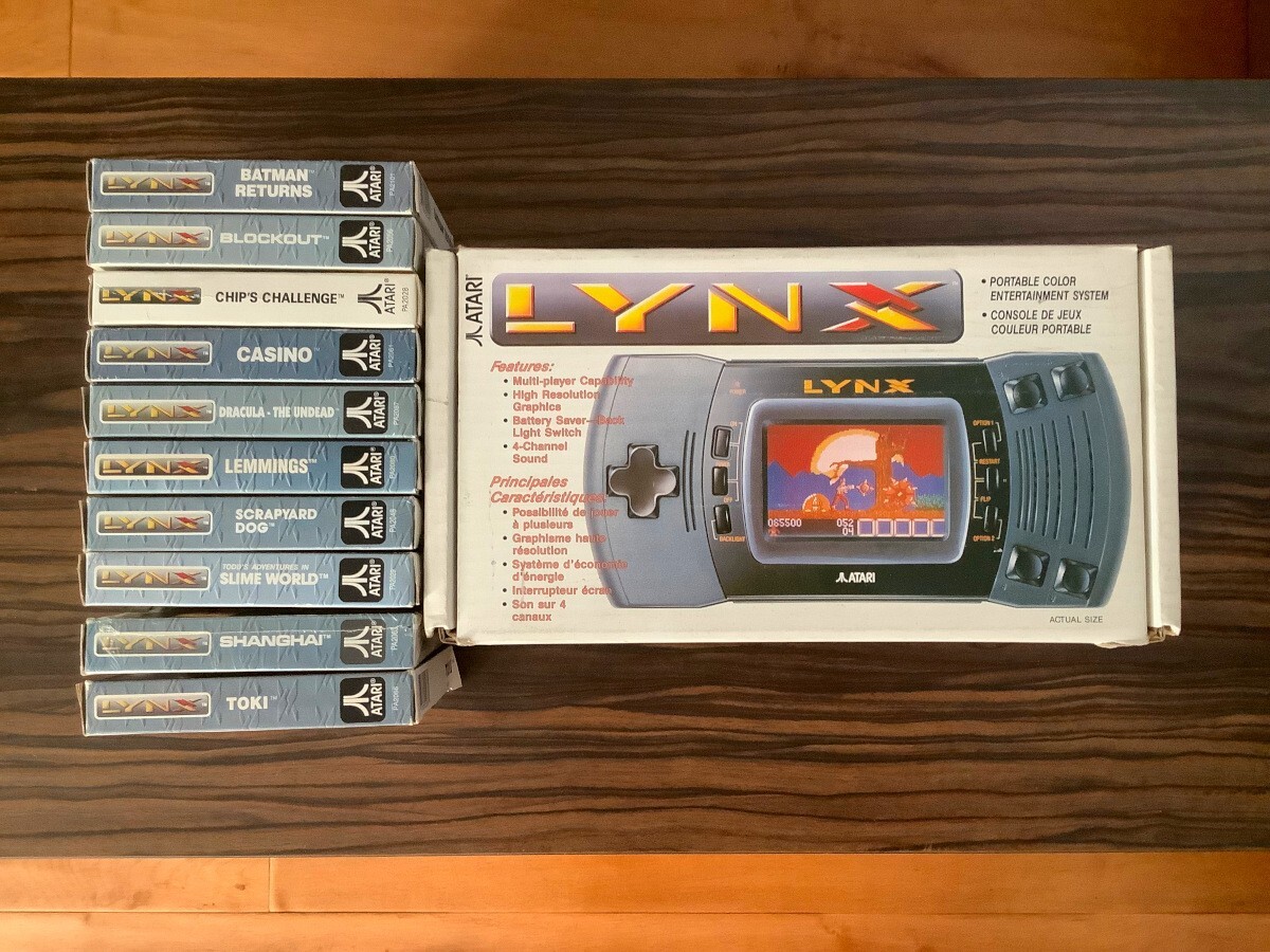 Atari Lynx 🕹️ Handheld Console + 12 Games RARE LOT CIB 📦 | eBay