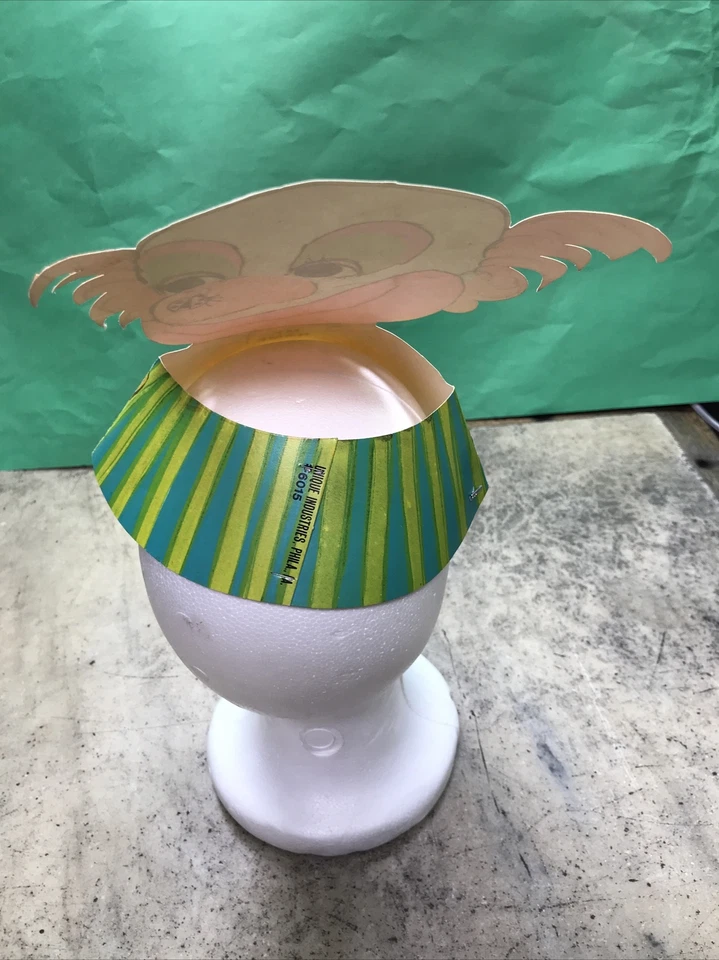 Sombrero de fiesta de papel payaso vintage - Mi nombre - Industrias únicas - RARO - ¡Envío rápido! Foto 4 de 4