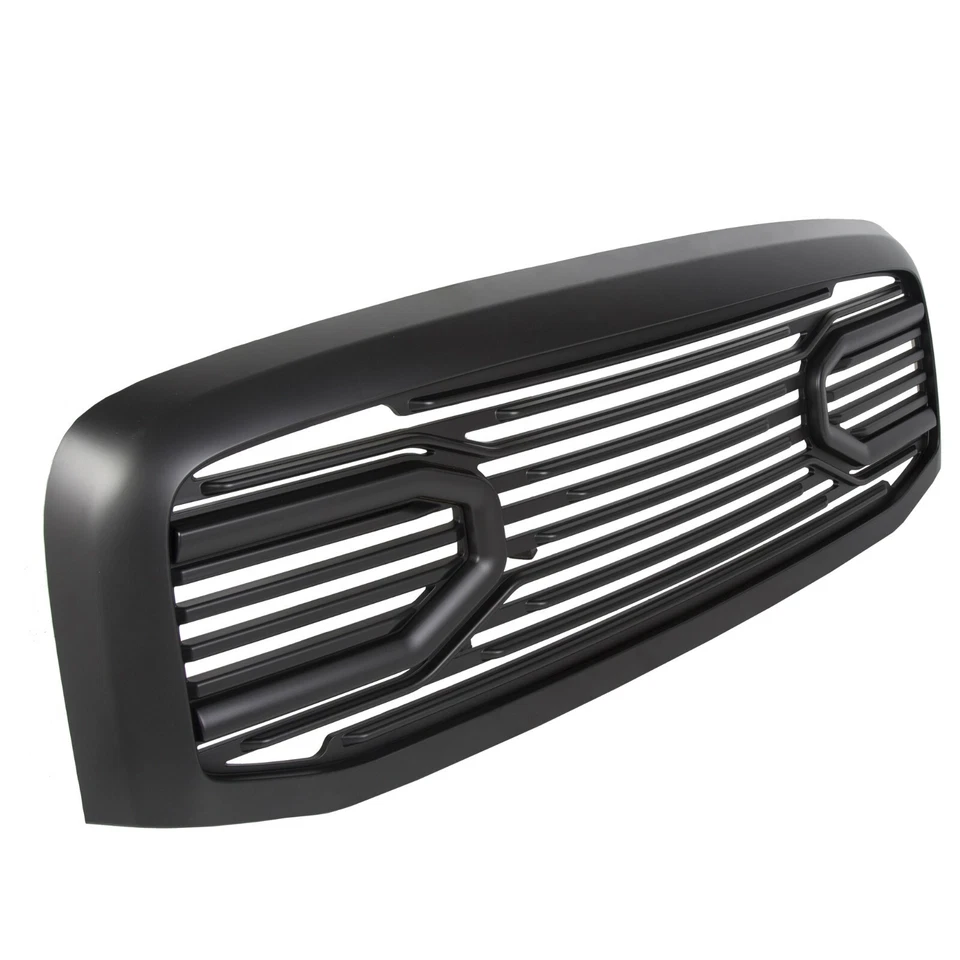 Parrilla del capó delantero Big Horn negra + carcasa para Dodge Ram 1500 2500 3500 2006-2009 Foto 3 de 4