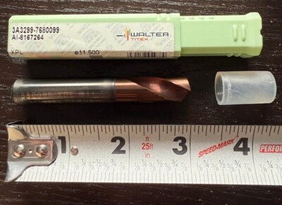 WALTER TITEX XPL A3299-11.5mm 2Flute COOLANT THRU CARBIDE DRILL NEW