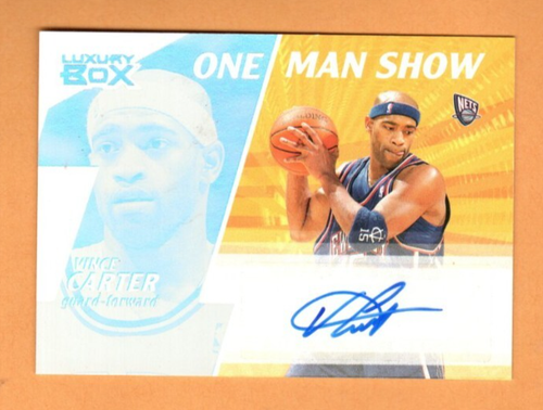 2005-2006 Topps Luxury Box One Man Show Vince Carter Auto 113/124, Near Mint!
