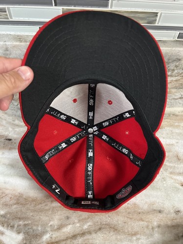 New Era Florida Fire Frogs Red Ball Cap Hat Fitted 7 1/4 Single A MLB - Picture 7 of 9
