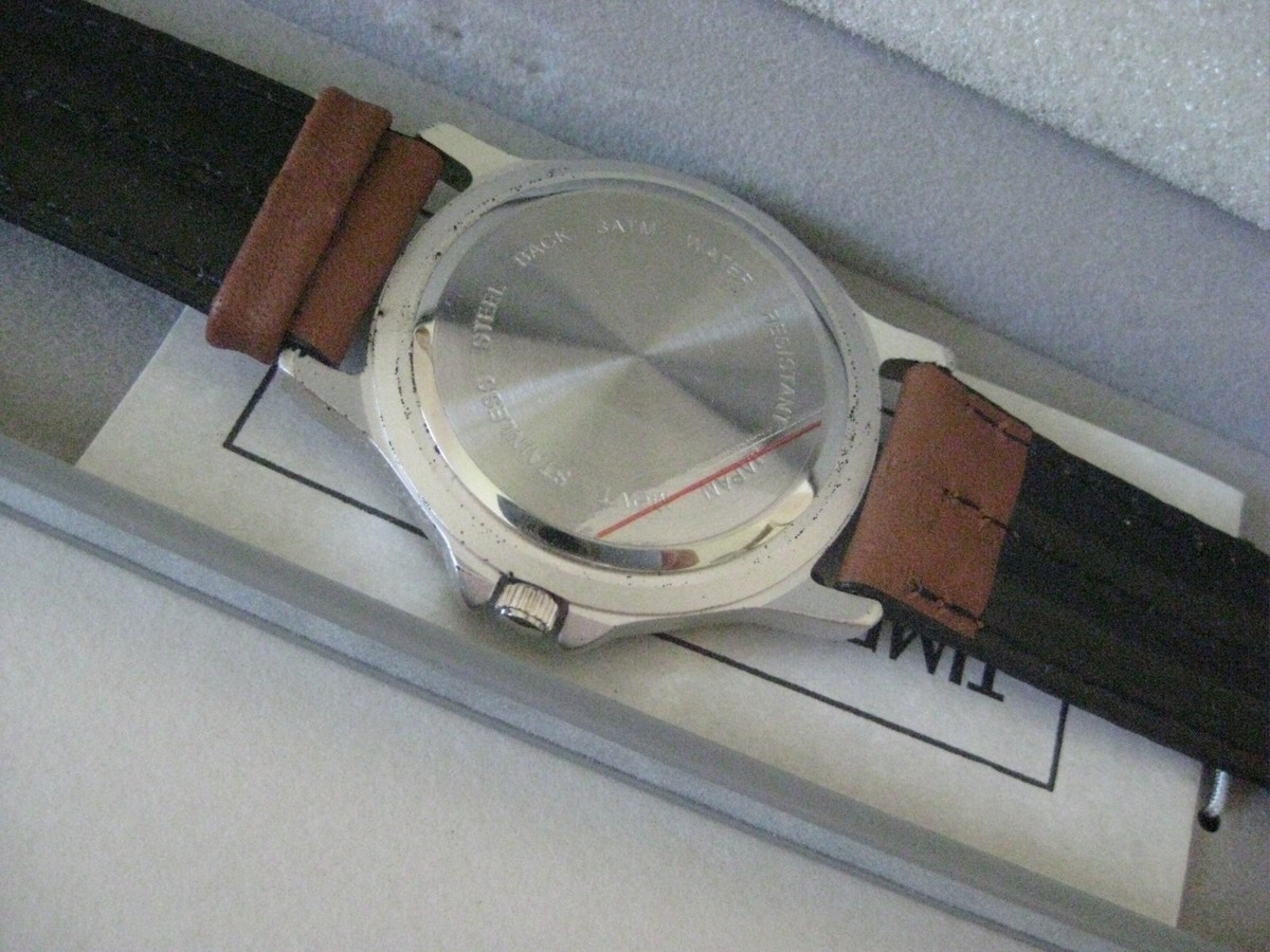 Home Depot Pedre Brown Leather Band New in box Wristwatch 