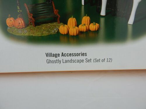 Dept 56 Halloween Ghostly Landscape Set of 12 #53143 Old Store Stock w/Box - Picture 8 of 10