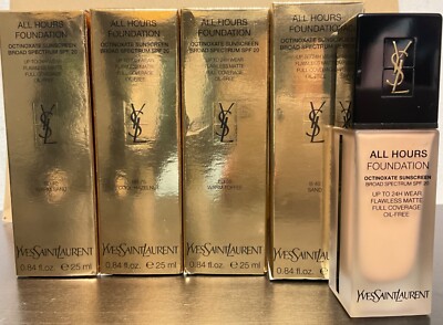 YSL ALL HOURS FOUNDATION 0.84 OZ Flawless Matte UP TO 24H Wear