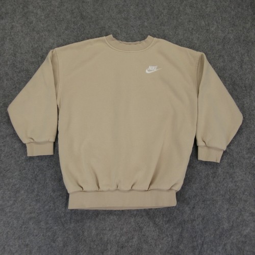 Nike Kids Unisex Off-White Crewneck Sweatshirt Size Small