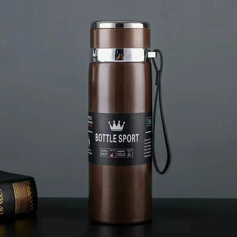 Bouteille isotherme| Gourde inoxydable|Cadeau|thé| 1000ml| Thermos chaud/Froid♻️ - Photo 3/4