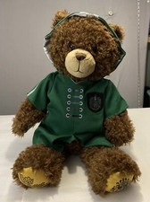 Build A Bear Workshop Harry Potter Quidditch Slytherin Bear Plush 17"-Robe -Gift