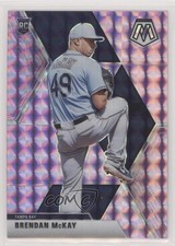 2020 Panini Chronicles Mosaic Purple Prizm 15/49 Brendan McKay #15 0a3