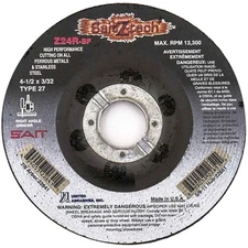 United Abrasives SAIT 22641 4-1/2x3/32x7/8 Z24R Z-Tech Cutting Wheels 25 pack