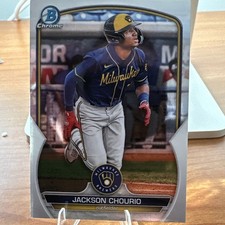2023 Bowman Chrome Jackson Chourio #BCP-76 Brewers