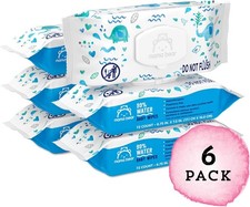 Mama Bear 99 Water Baby Wipes, 72 Count Pack of 6 , White