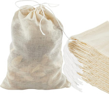 Paquete de 24 bolsas de especias reutilizables para cocinar, bolsas de papilla de queso para colar, cordón
