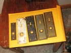 lot 4 regular and one cabinet door plates vtg — photo 3