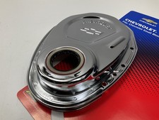 Proform 141-215 Performance Chrome Steel Timing Cover - Sbc Chevy Small Block V8