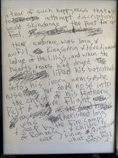 Marc Bolan Handwritten Poem - T-Rex - rare