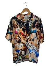 WACKO MARIA Short Sleeve Shirt L Rayon Multi color All Over Pattern