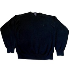 NAUTICA CREW NECK SWEATER MEN SIZE XL BLACK