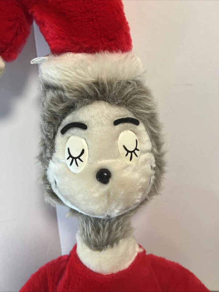 DE COLECCIÓN EDEN 1980 DR SEUSS PELUCHE GRINCH DE DOS CARAS 30" DE ALTO PELUCHE JUGUETE Foto 2 de 4