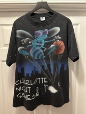 Vintage 90s Starter Charlotte Hornets Night G...