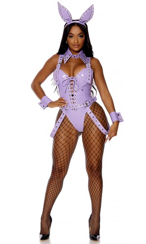 Pierced Ears Sexy Bunny Bodysuit Costume - Picture 5 of 5