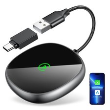 Wireless Carplay Adapter for iPhone Android Auto 2-in-1, Stable, Plug Play ...