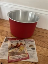 The Genuine Whirley-Pop Popcorn Popper Red Metal BOWL ONLY Wabash Valley Farm