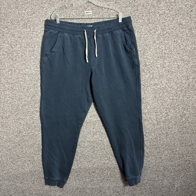Marine Layer Men's XXL Blue Terry Cloud 9 Fleece Sweatpants With Pockets