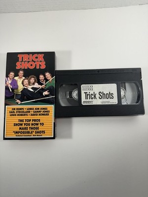 Trick Shots Billiards Pool VHS 1988 Earl Strickland Jim Rempe Lorre Jon Jones