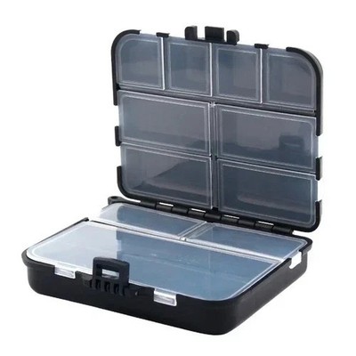 Doppelseitige Angelgerätebox Köder Köder Haken Aufbewahrung Organizer Etui UK