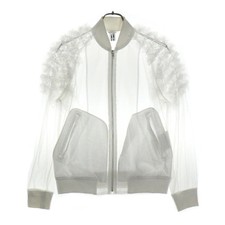 COMME des GARCONS COMME des GARCONS Size: M 18AW Nylon Fringe Lace Jacket White